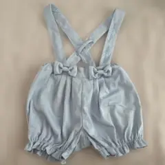 ✳︎値下げ✳︎メゾピアノ　リボンサロペットパンツ　90