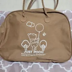 JUST POOH ボストンバッグ ブラウン