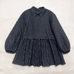 美品　ユナイテッドアローズ　エアリージャカード 2WAY ブラウス　洗える　36