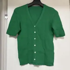 MACPHEE マカフィー Vネック 半袖ニット