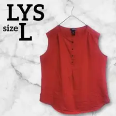 LYS 【FREE】シャツ ノースリーブ 赤 海外古着