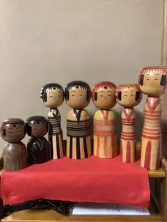 【伝統こけし 計7体】 作者 新山 慶志