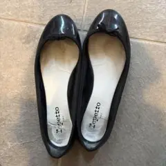 repetto ブラック バレエシューズ