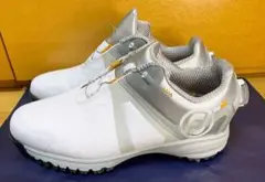 最終値下新品25フットジョイウルトラフィットホワイトシルバー4Eゴルフシューズ