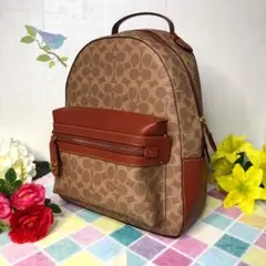 COACH コーチ リュック 新品 バックパック ブラウン シグネチャー 大人気