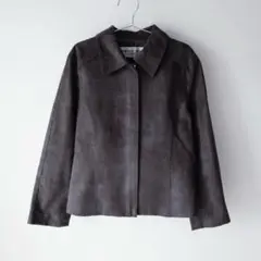 美品　クリスチャンオジャール　レザージャケット　コート　ノーカラー　裏地総柄 2025年最新】CHRISTIAN AUJARD レディース レザージャケット