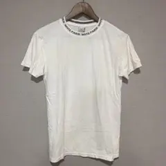 Wh te paris Tシャツ　ホワイトパリ首元ロゴ　白T