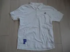 表記48 M PAPAS ホワイト ポロシャツ