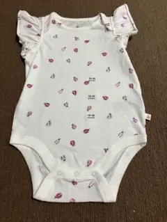 GAP てんとう虫柄 フリル袖ロンパース 80 12-18months
