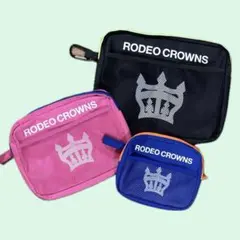 RODEO CROWNS メッシュポーチ3点セット