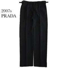 2007s prada wool slacks black