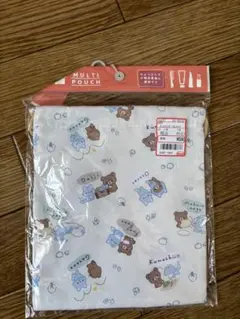 新品未開封 アベイル チャイロイコグマ アオイコオオカミ 巾着