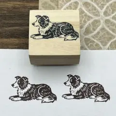 犬のはんこシリーズ＊ボーダーコリー｜オリジナル スタンプ