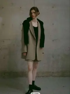 etretokyo ピークドラペルウールジャケット　BEIGE / M
