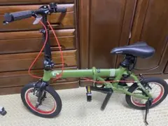 折りたたみ自転車 グリーン 美品