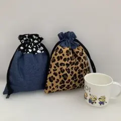 【おトク‼︎】 コップ袋　給食袋　2点セット　ハンドメイド