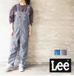 Lee リー オーバーオール デニム ヒッコリーストライプ　サロペット