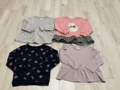 【110】中厚手トレーナー　Tシャツ 4点セット