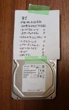東芝/MD04ACA400/4TB/HDD/レコーダーにて診断済3-3