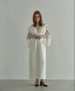 【andresd】早い者勝ち/完売品　v line jacquard dress