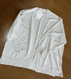 ハニーズ　CINEMA CLUB 8分袖トッパーカーデ　ライトグレーLL 新品