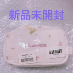 ジェラートピケ　さくら柄　ポーチ　ピンク　新品未開封