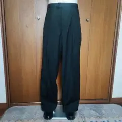 レア 80~ VALENTINO 2タック ワイドスラックス 黒 OPTIジップ