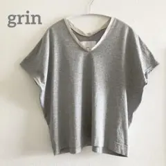 grin グリン　日本製　コットンTシャツ ドルマンスリーブTシャツ