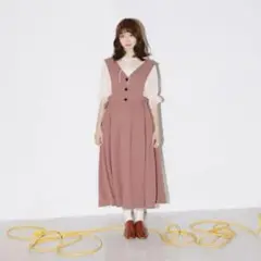 市川美織コラボ Heather ジャンスカ ピンク