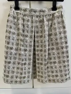 【美品】金のジャガード スカート