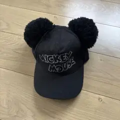 ミッキーマウス ポンポン付きキャップ 58cm