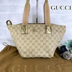 グッチ シェリーライン GGキャンバス ミニトート ハンドバッグ