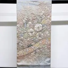 水色に絞りの辻ヶ花の袋帯 着物