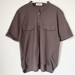 Se ninon セ・ニノン　ブラウス　シャツ　Tシャツ 半袖　ブラウン　こげ茶