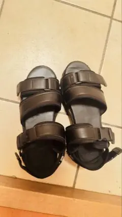 【CLEL】ハイソール シンセスティックレザー スニーカーサンダル
