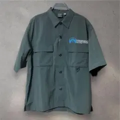 GU×デススト2 ナイロンダブルポケットシャツ　5分袖　メンズ　Lサイズ