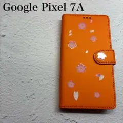 Google Pixel 7A 手帳型ケース　オレンジ