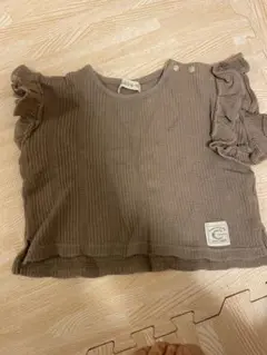 conoco 70 フリル付きブラウンTシャツ