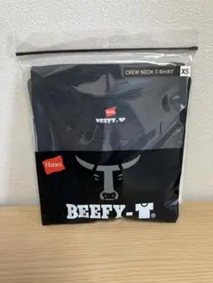 【ヘインズ】新品未使用 ビーフィー 無地 Tシャツ 男女兼用 ブラック XS