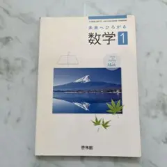 未来へひろがる　数学1 啓林館　中学数学教科書