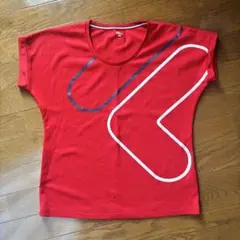 【古着】FILA フィラ レディース Tシャツ XLサイズ レッド