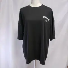 DAZY 半袖 黒 Tシャツ ロゴT クルーネック プルオーバー　ゆるだぼ
