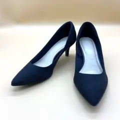 黒　ブラック　パンプス　ポインテッドトゥヒール
