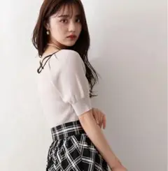 完売品✨プロポーションボディドレッシング　バッククロス　サマーニット