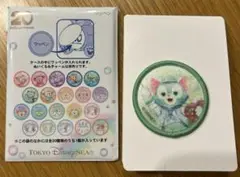 ディズニーシー　ダッフィー フレンズ　20周年 ワッペン　ジェラトーニ