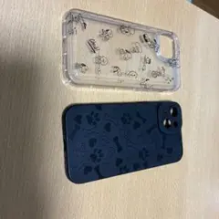 スヌーピー透明TPUケースと黒ハードケースセット