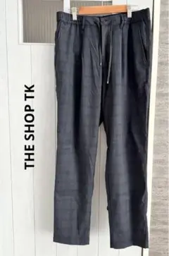 【TK】ダークグレー チェック柄 パンツ キクチタケオ