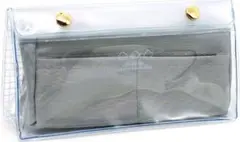 クリップペンケース グレー クーリア 53285 クリップ ペンケース ペン入れ