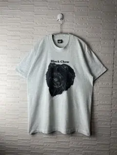 90s USA製ヴィンテージ　シングルステッチ　ドッグアニマルTシャツ　灰色L