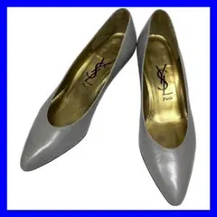 イヴサンローラン (22.5) パンプス ヒール 定番デザイン YSL ロゴ